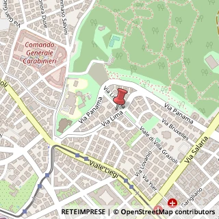 Mappa Via Lima, 41, 00198 Roma, Roma (Lazio)