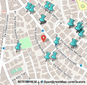 Mappa Via Eustachio Manfredi, 00197 Roma RM, Italia (0.1635)