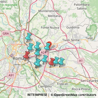Mappa E80, 00131 Roma RM, Italia (7.03917)