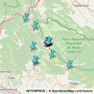 Mappa Via Baden Powell, 00028 Subiaco RM, Italia (4.57214)