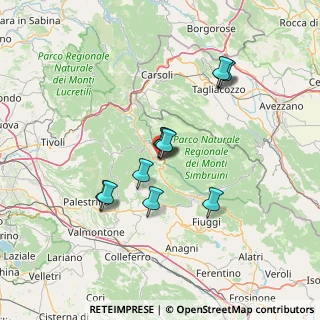 Mappa Via Giuseppe Garibaldi, 00028 Subiaco RM, Italia (12.61273)