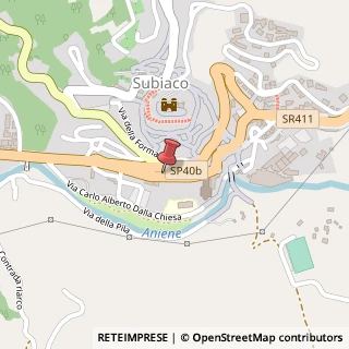 Mappa Via Luigi Cadorna, 36, 00028 Subiaco, Roma (Lazio)