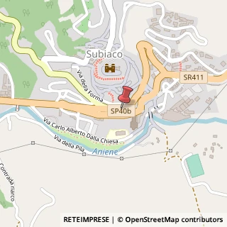 Mappa Via Giuseppe Garibaldi, 14, 00028 Subiaco, Roma (Lazio)