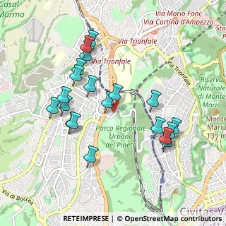 Mappa Via Barbiellini Amidei Bernardo, 00168 Roma RM, Italia (0.996)
