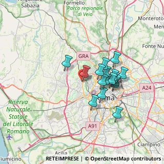Mappa Via Suor Celestina Donati, 00168 Roma RM, Italia (5.94235)