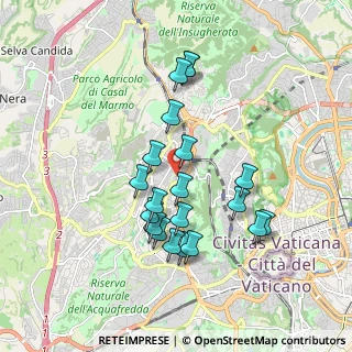 Mappa Via Suor Celestina Donati, 00168 Roma RM, Italia (1.7695)