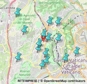 Mappa Via Emma Carelli, 00168 Roma RM, Italia (1.89667)