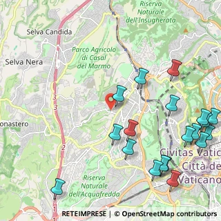 Mappa Via della Valle dei Fontanili, 00168 Roma RM, Italia (3.03368)