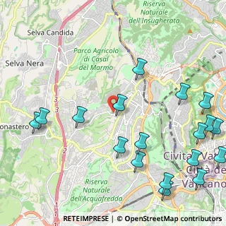 Mappa Via della Valle dei Fontanili, 00168 Roma RM, Italia (3.07056)
