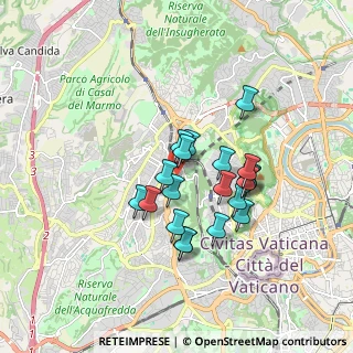Mappa Via Vittorio Montiglio, 00168 Roma RM, Italia (1.4605)