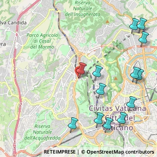 Mappa Via Vittorio Montiglio, 00168 Roma RM, Italia (2.96385)