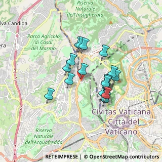 Mappa Via Vittorio Montiglio, 00168 Roma RM, Italia (1.43529)