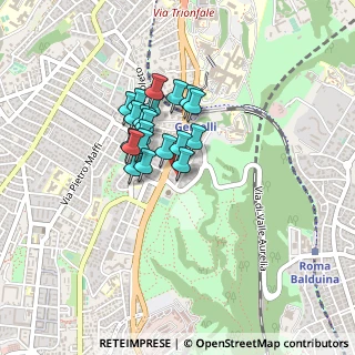 Mappa Via Vittorio Montiglio, 00168 Roma RM, Italia (0.309)
