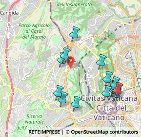 Mappa Via Vittorio Montiglio, 00168 Roma RM, Italia (2.22786)