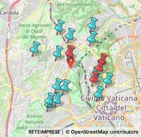 Mappa Via Vittorio Montiglio, 00168 Roma RM, Italia (1.88833)