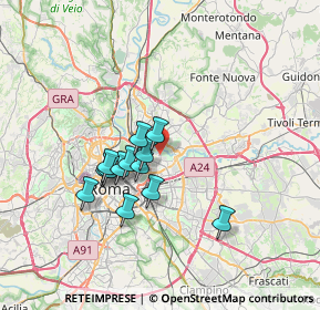 Mappa Via della Torba, 00158 Roma RM, Italia (5.79538)