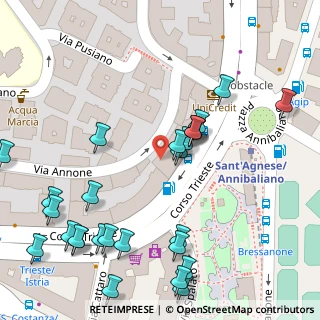 Mappa Piazza Annibaliano, 00199 Roma RM, Italia (0.07407)