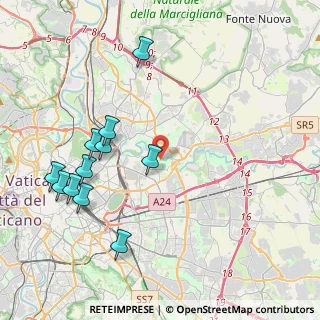 Mappa Via Sassola, 00158 Roma RM, Italia (4.78273)