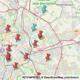Mappa Via Sassola, 00158 Roma RM, Italia (6.11769)