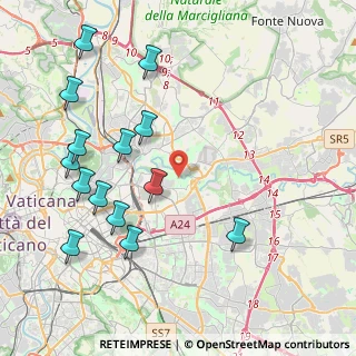 Mappa Via Sassola, 00158 Roma RM, Italia (5.00571)