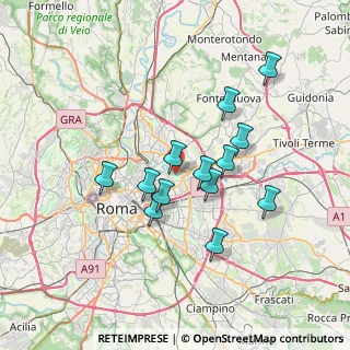 Mappa Via Sassola, 00158 Roma RM, Italia (6.37308)