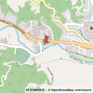 Mappa Via San Francesco, 1, 00028 Subiaco, Roma (Lazio)