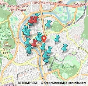 Mappa Salita dei Parioli, 00197 Roma RM, Italia (0.797)