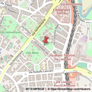 Mappa Via di S. Angela Merici, 38, 00162 Roma, Roma (Lazio)