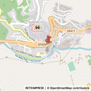 Mappa Via Francesco Petrarca, 3, 00028 Subiaco, Roma (Lazio)