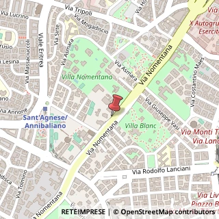 Mappa Via Nomentana, 361, 00162 Roma, Roma (Lazio)