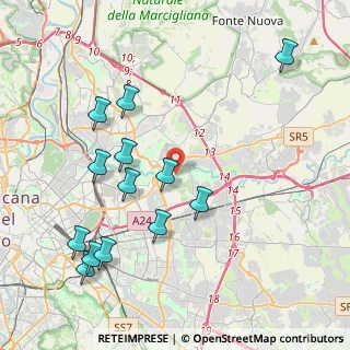 Mappa Via Fossacesia, 00156 Roma RM, Italia (4.76769)
