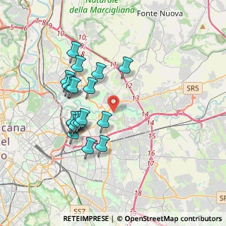 Mappa Via Fossacesia, 00156 Roma RM, Italia (3.63526)