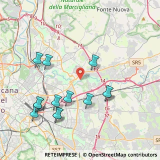 Mappa Via Fossacesia, 00156 Roma RM, Italia (4.70154)