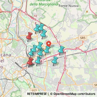 Mappa Via Fossacesia, 00156 Roma RM, Italia (3.33143)