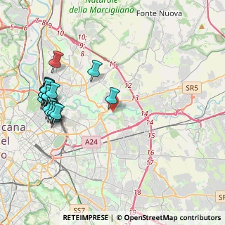 Mappa Via Fossacesia, 00156 Roma RM, Italia (5.0815)