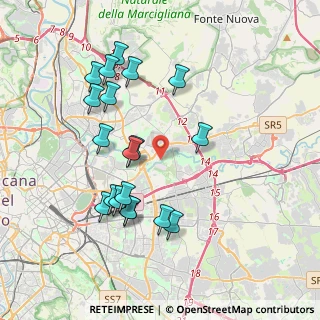 Mappa Via Fossacesia, 00156 Roma RM, Italia (4.09368)