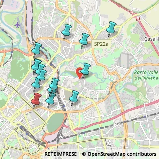Mappa Quartiere XXI Pietralata, 00158 Roma RM, Italia (2.25867)