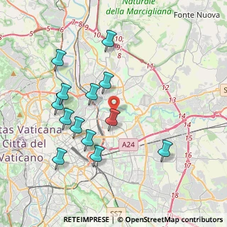 Mappa Quartiere XXI Pietralata, 00158 Roma RM, Italia (4.12077)