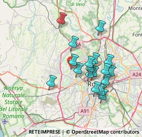 Mappa Via Antonio Stella, 00168 Roma RM, Italia (6.66)