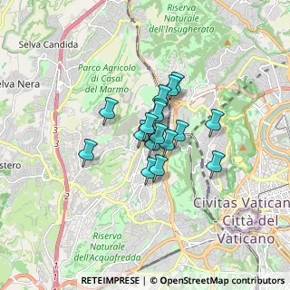 Mappa Via Nicola Canali, 00168 Roma RM, Italia (1.08412)