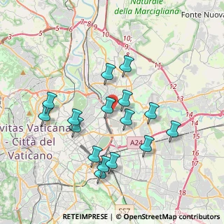 Mappa Via Ferruccio Zambonini, 00158 Roma RM, Italia (3.86125)
