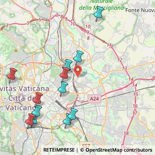 Mappa Via Ferruccio Zambonini, 00158 Roma RM, Italia (5.34667)