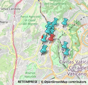 Mappa Via di Val Favara, 00168 Roma RM, Italia (1.22385)