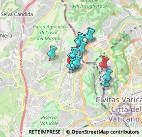 Mappa Via di Val Favara, 00168 Roma RM, Italia (1.12667)