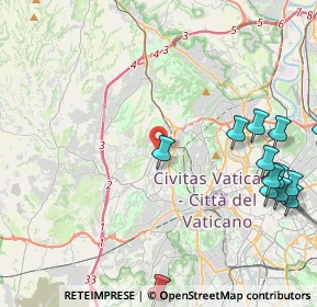 Mappa Via di Val Favara, 00168 Roma RM, Italia (5.93308)
