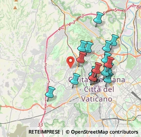 Mappa Via di Val Favara, 00168 Roma RM, Italia (3.51389)