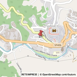 Mappa Via alighieri 2, 00028 Subiaco, Roma (Lazio)