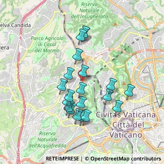 Mappa Via Sorelle Marchisio, 00168 Roma RM, Italia (1.8115)