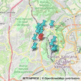 Mappa Via Sorelle Marchisio, 00168 Roma RM, Italia (1.23875)
