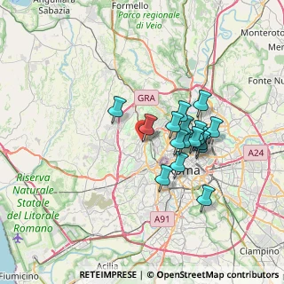 Mappa Via Guglielmo Sirleto, 00168 Roma RM, Italia (6.08471)